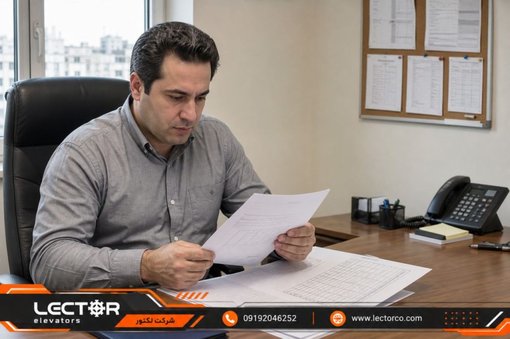 بررسی نرخنامه سرویس آسانسور با مدیر ساختمان