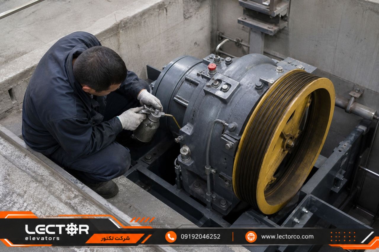 روغنکاری درایو پله برقی