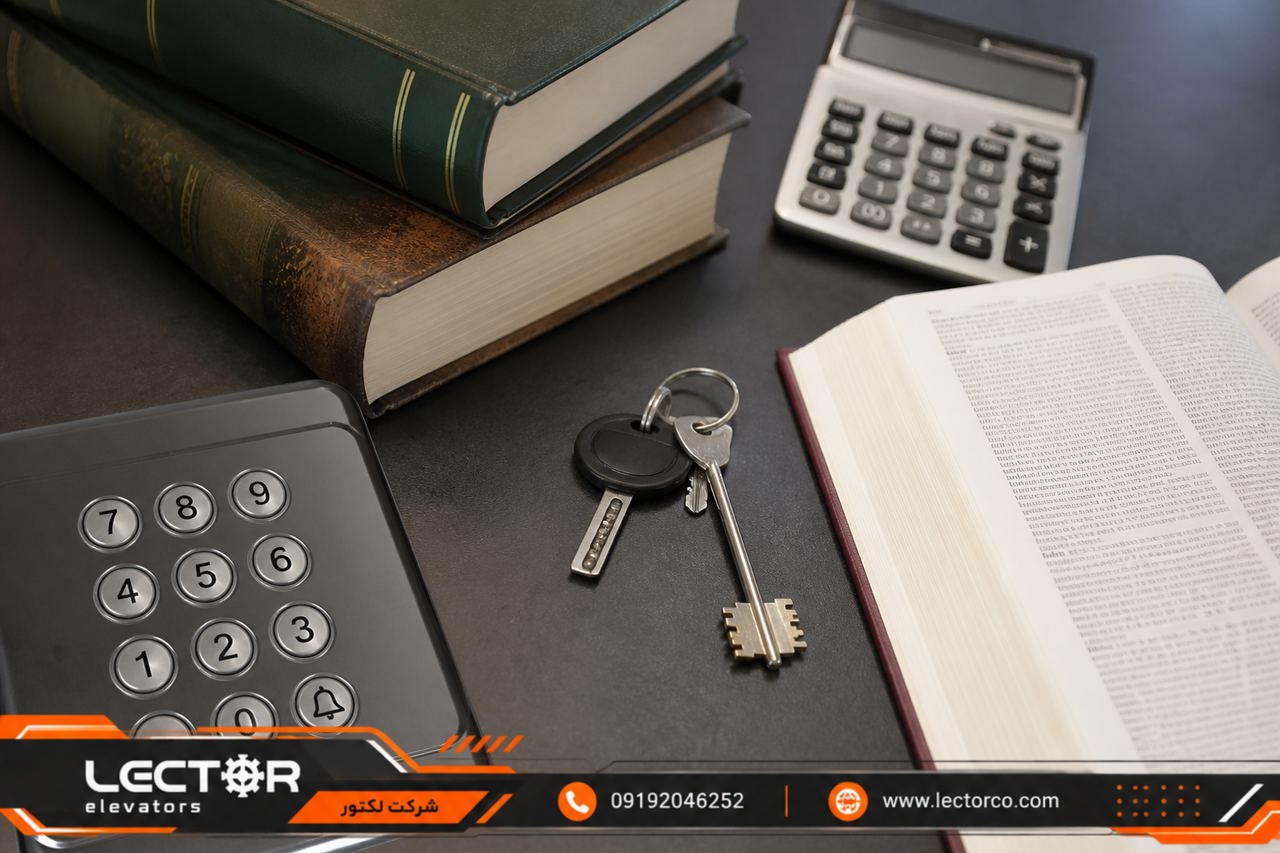 منابع قانونی کنار کلید آسانسور