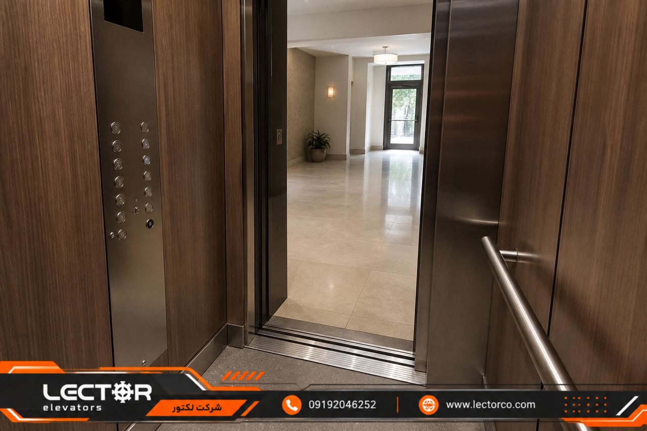 کابین آسانسور پس از بازسازی