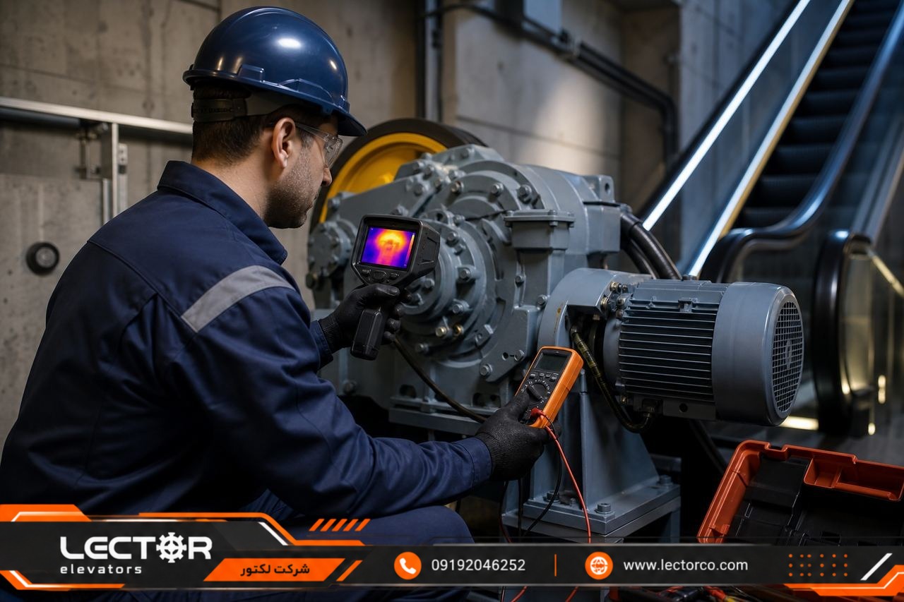 عیبیابی تخصصی موتور پله برقی توسط تکنسین
